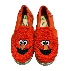 TOMS Toddler size 10 Sesame Street Elmo Slip-On Shoes